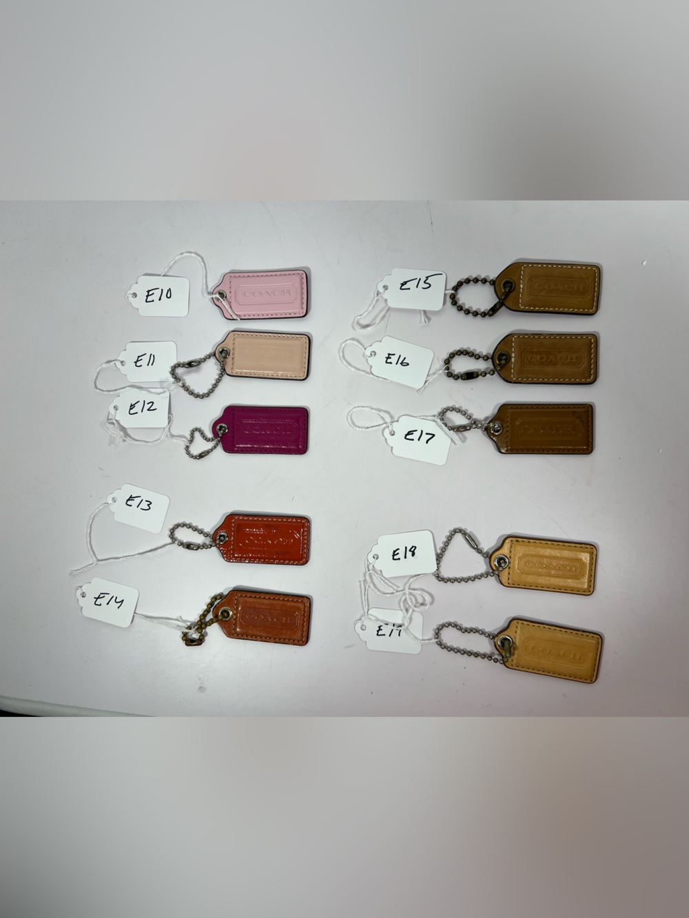 Coach Leather Hangtag Bag Charm Key Fob Replacement Buyer Choice